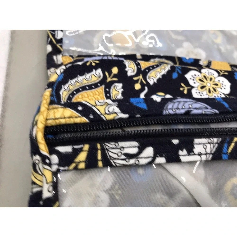 Organizer Make Up‎ Bag Tie Close Ellie Blue Pattern Retired